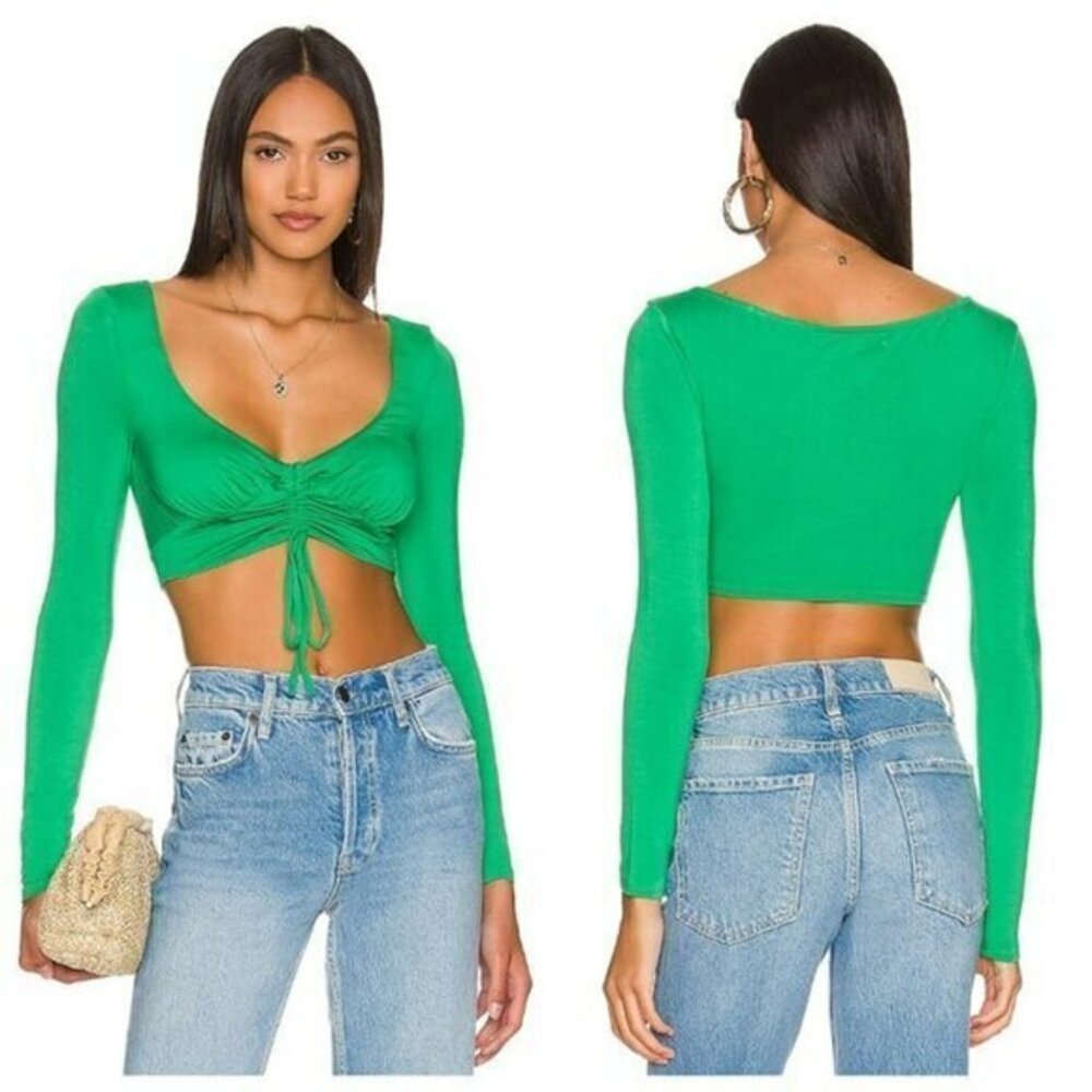 House of Harlow 1960 xREVOLVE Yulia Top - Dark Green